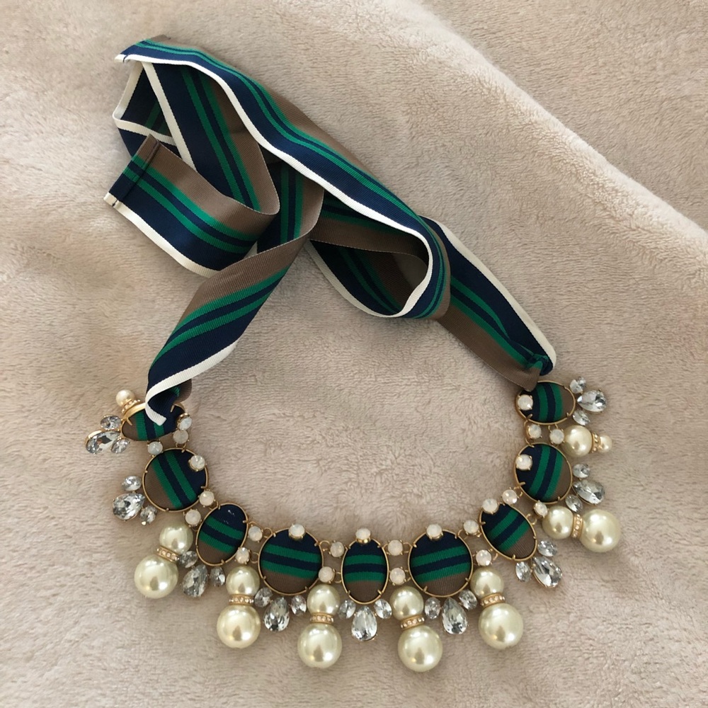 Tory burch embellished necklace